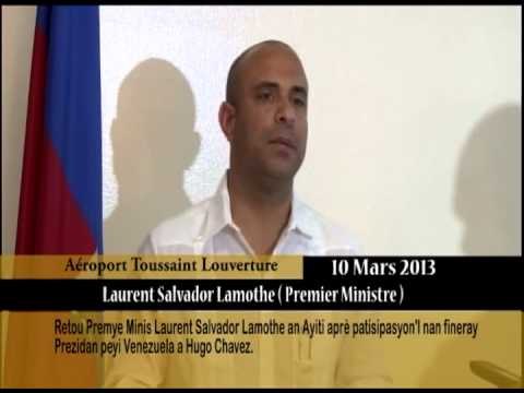 Retou Premye Minis Laurent Salvador Lamothe an Ayiti.