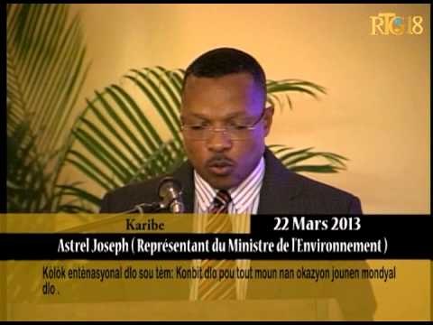 Kòlòk entènasyonal dlo sou tèm: konbit dlo pou tout moun nan okazyon jounen mondyal dlo.