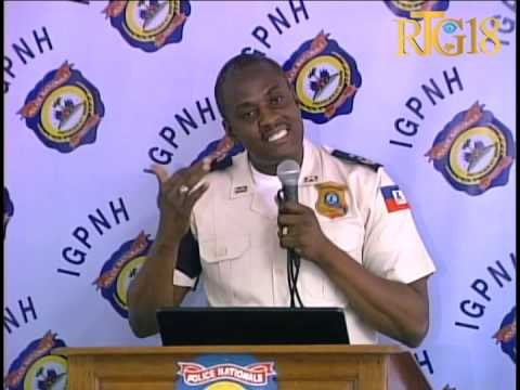Prezantasyon bilan enspeksyon jeneral polis la pou mwa Mars 2014 la ak prensip ki etabli pou polisye