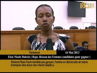 Rankont rezo Fanm kandida pou genyen, Femme en democratie.