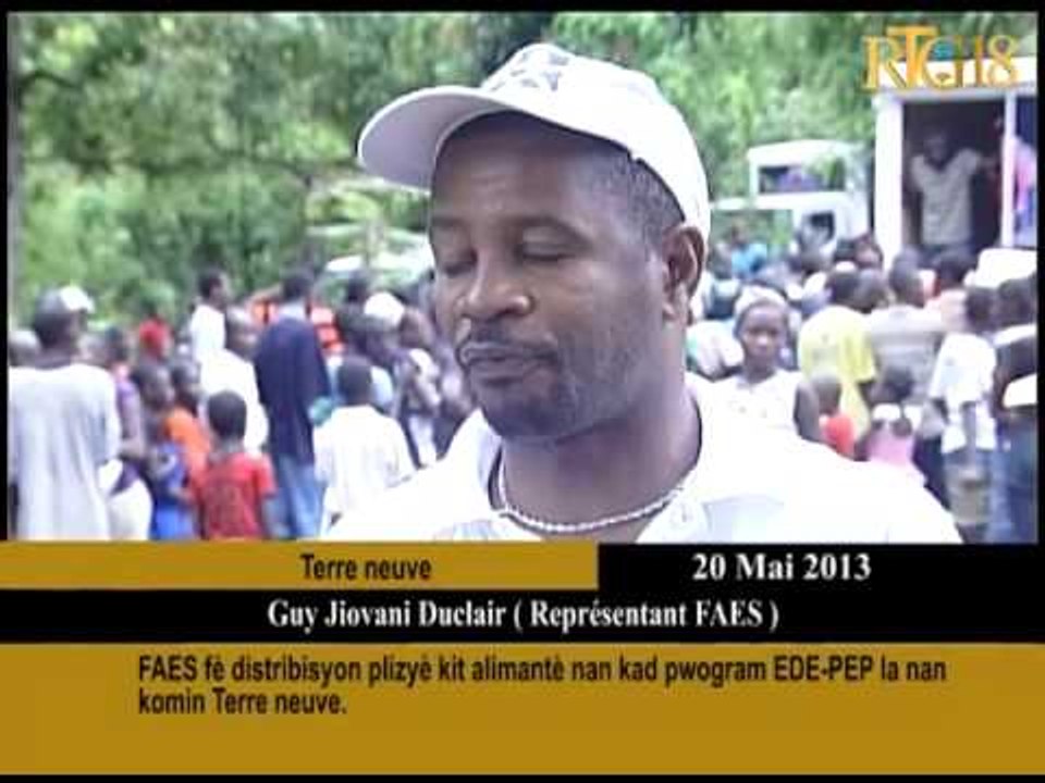 FAES fè distribisyon plizyè kit alimantè nan kad pwogram EDEPEP la nan komin Terre Neuve.