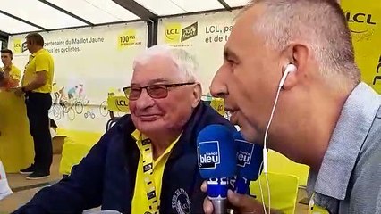Raymond Poulidor au départ de la 6e étape à Mulhouse