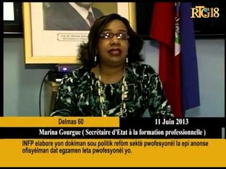 INFP elabore yon dokiman sou politik refòm sektè pwofesyonèl la.