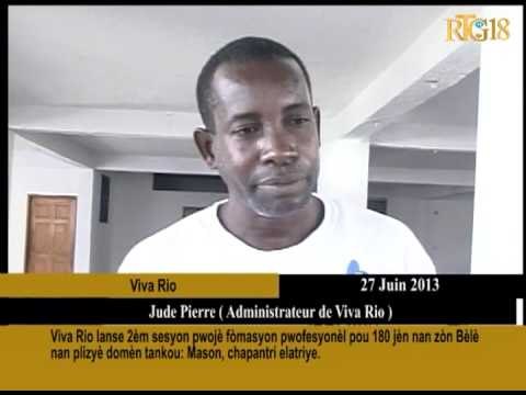 Viva Rio lanse 2èm sesyon pwojè fòmasyon pwofesyonèl pou 180 jèn nan zòn Bèlè nan plizyè domèn