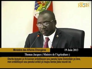 Otorite Ayisyèn yo fè konnen entèdiksyon sou pwodwi kane Dominikèn yo