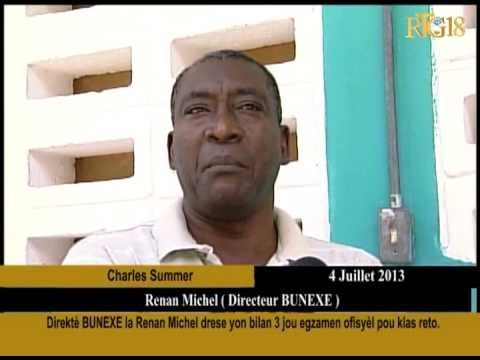 Direktè BUNEXE la renan Michel drese yon bilan 3 jou egzamen ofisyèl pou klas reto