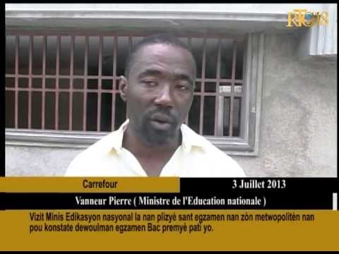 Vizit Minis Edikasyon nasyonal la nan plizyè sant egzamen nan zòn metwopolitèn nan
