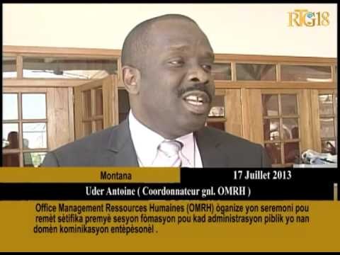 Office Mangement Ressources Humaines OMRH) òganize yon seremoni pou remèt sètifika premyè sesyon fòm