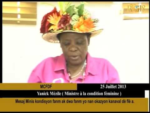 Mesaj Minis Kondisyon fanm ak dwa fanm yo nan okazyon kavanal dè flè a