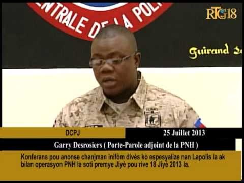Konferans pou anonse chanjman inifòm divès kò espesyalize nan Lapolis la ak bilan operasyon PNH la