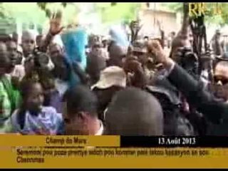 Seremoni pose poz premye wòch pou konstwi palè lakou kasasyon sou channmas