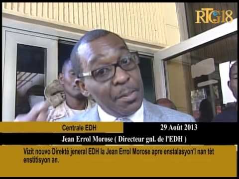 Vizit nouvo Direktè jeneral EDH la Jean Errol Morose apre enstalasyon'l nan tèt enstitisyon an
