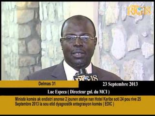 Ministè komès ak endistri anonse 2 jounen atelye nan Hotel Karibe soti 24 pou rive 25 Septembre 2013