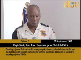 Enspeksyon jeneral Polis nasyonal la lanse premye konferans pou laprès la bay chak fen mwa nan kad a