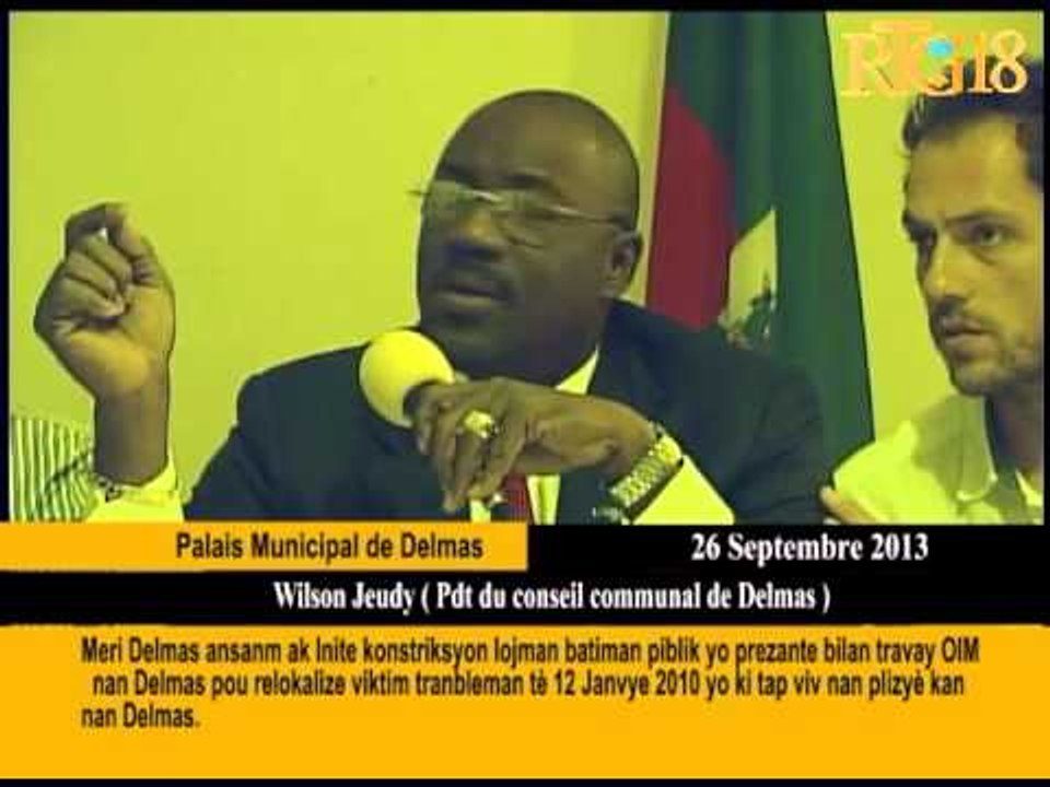 Meri Delmas ansanm ak Inite konstriksyon lojman batiman piblik yo prezante bilan travay OIM nan Delm