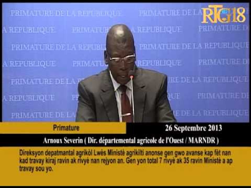 Direksyon depatmantal agrikòl Lwès Ministè agrikilti anonse gwo avansman kap fèt nan kad travay kira