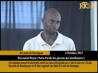Fon Asistans sosyal ak ekonomik remèt yon bous etid konplè pou 3 elèv ki soti nan l'Ecole Nouvelles