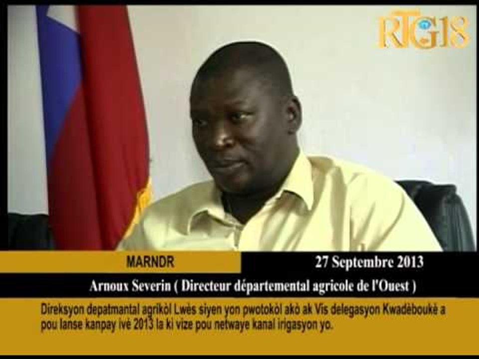 Direksyon depatmantal agrikòl Lwès siyen yon pwotokòl akò ak Vis delegasyon Kwadèboukè a pou lanse k