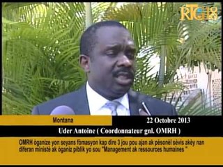 Download Video: OMRH òganize yon seyans fòmasyon kap dire 3 jou pou ajan ak pèsonèl sèvis akèy nan diferan ministè