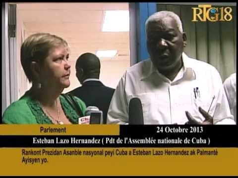 Rankont Prezidan Asanble nasyonal peyi Cuba a Esteban Hernandez ak Palmantè Ayisyen yo