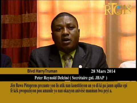 Jèn Bawo Pötoprens prezante yon lis atik nan konstitisyon an yo di ki pa janm aplike epi fè kèk pwop