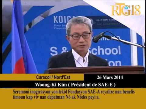 Seremoni inogirasyon yon lekòl Fondasyon S A E A reyalize nan benefis timoun kap viv nan depatman Nò
