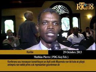 Konferans sou inovasyon konstriksyon an Ayiti avèk Miyamoto nan tèt kole ak plizyè antrepriz nan sek