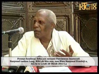 Premye konferans deba sou envantè Patrimwan Imateryèl Nasyonal tankou Lang, Kilti ak Mès nou,