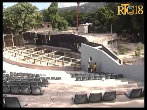 Vizit Radyo Tele Ginen nan Teyat Nasyonal sou konsta nivo travay k'ap reyalize pou reyabilite lokal