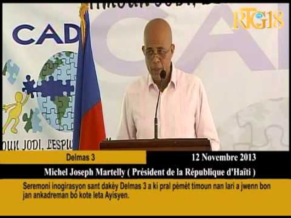Seremoni inogirasyon sant dakèy Delmas 3 a ki pral pèmèt timoun nan lari a jwenn bon jan ankadreman.