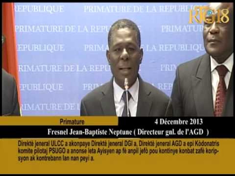 Direktè jeneal ULCC a akonpaye Direktè jeneral DGI a, Direktè jeneral AGD a