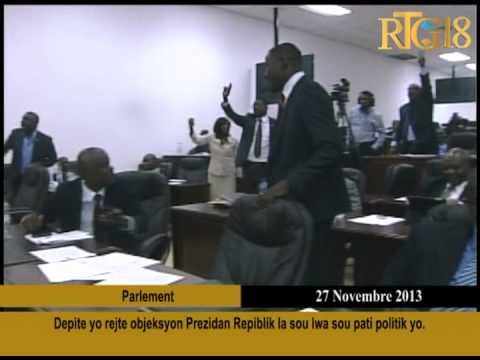 Depite yo rejte objeksyon Prezidan Repiblik la sou lwa sou pati politik yo