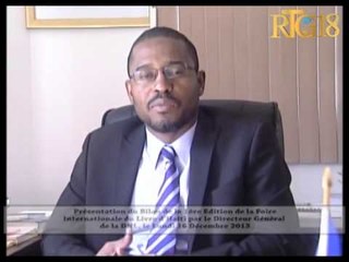 Présentation du Bilan de la 1ère Edition de la Foire Internationale du Livre d'Haïti par le Directeu