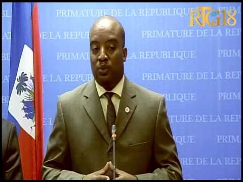 eksplikasyon Minis Afè Etranjè a Pierre Richard Casimir ak Minis Finans lan Wilson Laleau sou reyisy