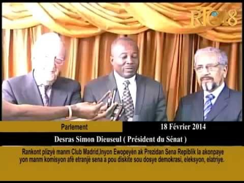 Rankont plizyè manm Club Madrid, Inyon Ewopeyèn ak Prezidan Sena Repiblik la akonpaye yon manm komis