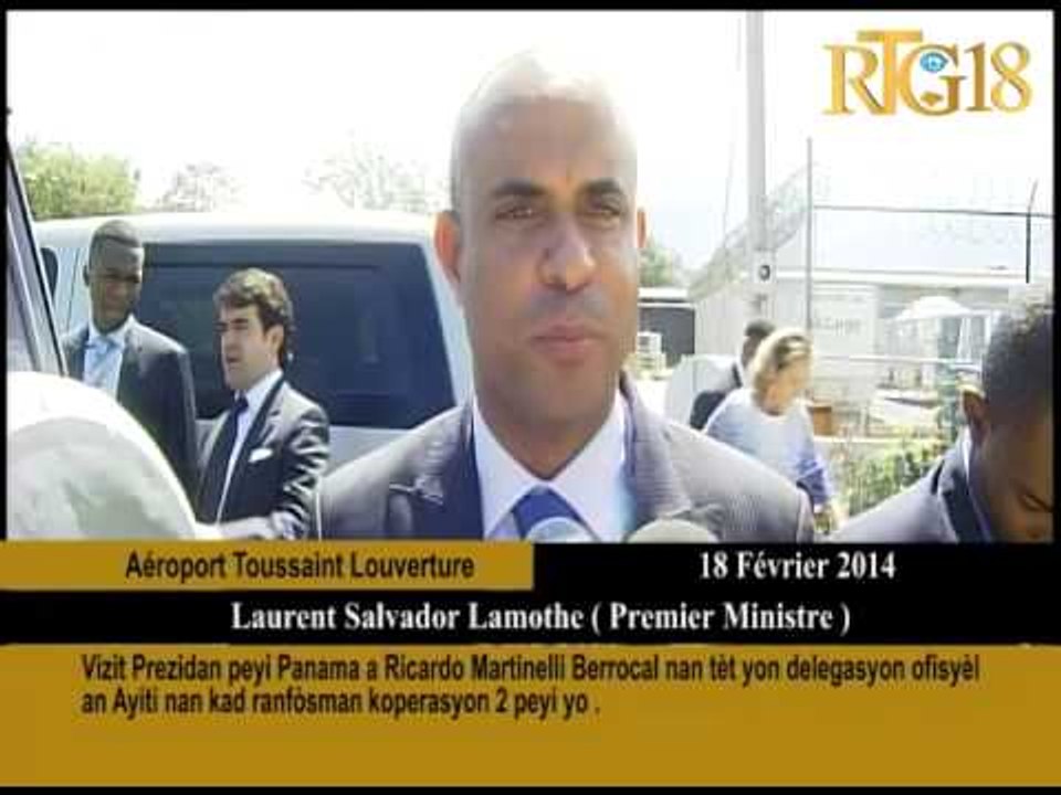 Vizit Prezidan peyi Panama a Ricardo Martinelli Berrocal nan tèt yon delegasyon ofisyèl an Ayiti nan