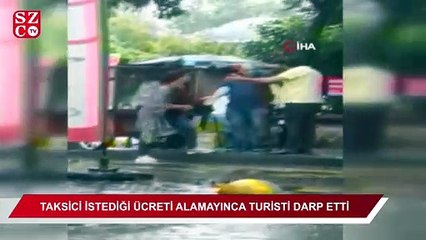 Beyoğlu’nda istediği ücreti alamayan taksici, kadın turisti darp etti
