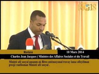 Download Video: Ministè afè sosyal ansanm ak Biwo entènasyonal travay lanse ofisyèlman pwojè ranfòsman Ministè afè s