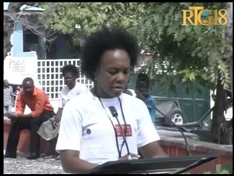 Oganizasyon entènasyonal ''Vital voices'' òganize yon mach senbolik pou prezante yon seri modèl fanm