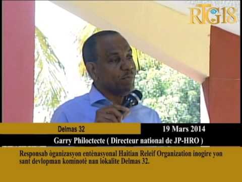 Responsab òganizasyon entènasyonal Haïtian Relief Organization yon sant devlopman kominotè nan lokal