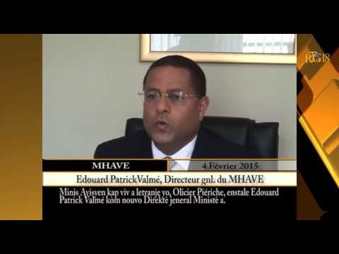 Edouard Patrick Valmé nouveau Dirécteur gnl MHAVE