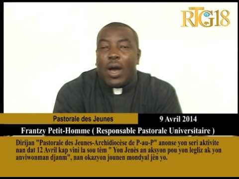 Dirijan ''Pastorale des Jeunes Archidiocèse de P au P '' anonse yon seri aktivite nan dat 12 Avril k