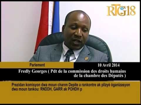 Prezidan komisyon dwa moun chanm Depite a rankontre ak plizyè òganizasyon dwa moun tankou '' RNDDH G