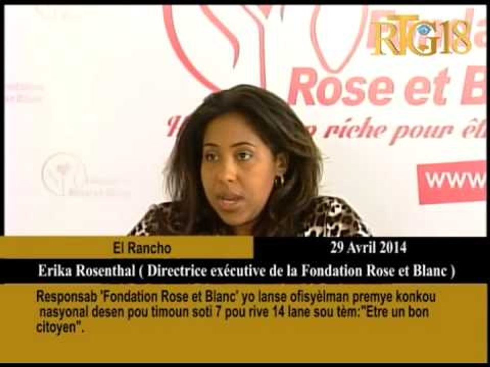 Responsab 'Fondation Rose et Blanc' yo lanse ofisyèlman premye konkou nasyonal desen pou timoun soti