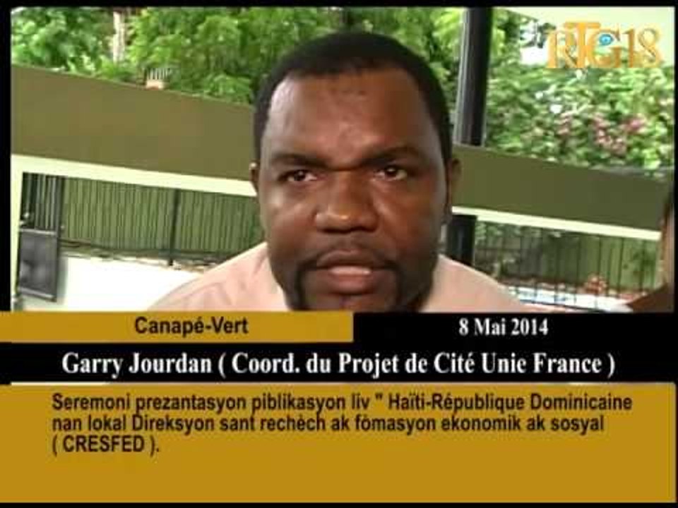 Seremoni prezantasyon piblikasyon liv ''Haïti République Dominicaine nan lokal Direksyon sant rechèc