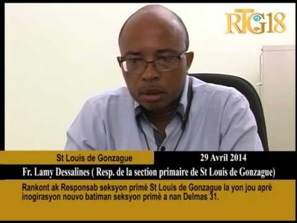 Rankont ak Responsab seksyon Primè St Louis de Gonzague la yon jou aprè inogirasyon nouvo Batiman se