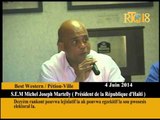 Prezidan Michel J  Martelly   nan Kad dyalog ant prezidans la ak palman