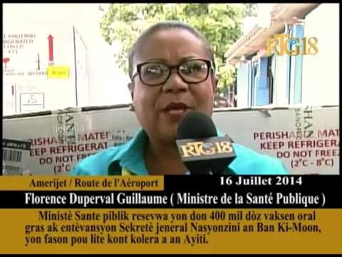 Ministè Sante Piblik Resevwa yon do 400 mil dòz vaksen oral kont kolera