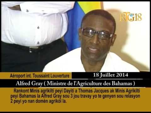Minis Agrikilti a Thomas Jacques rankontre ak Minis agrikilti peyi Bahamas la