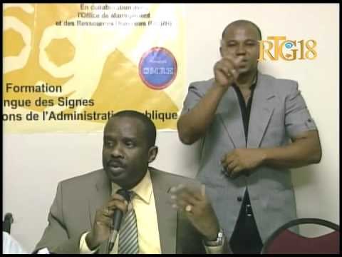 Seremoni kloti seyans fòmasyon sou lang siy yo